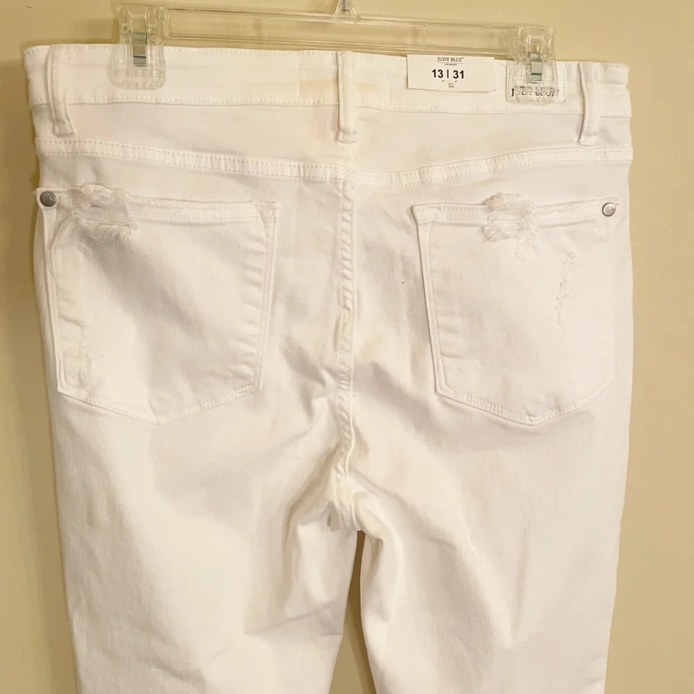 Judy Blue Mid-Rise Skinny Destroyed Jeans 82280 - Picture 7 of 10